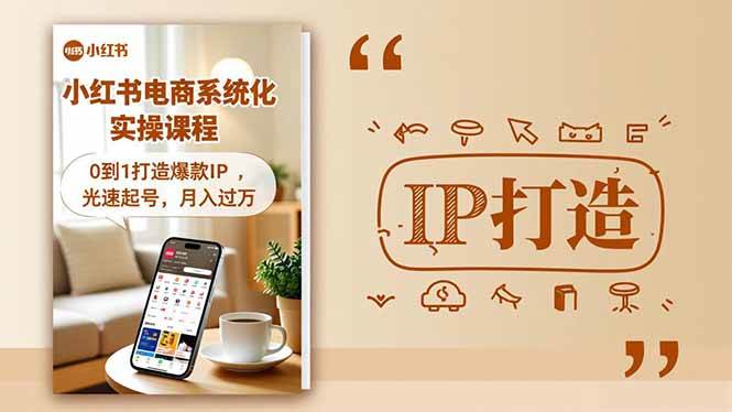 (16614期)小红书流量变现系统化实操课程,0到1打造爆款IP,光速起号,月入过万