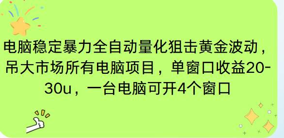 (16737期)电脑EA策略挂机项目单窗口收益20-30u,单电脑可挂5-10个窗口收益稳健4位数