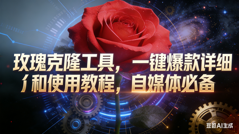 (16837期)玫瑰克隆工具,鲁大魔ai,自媒体必备神器,一键爆款,详细介绍,和使用教程