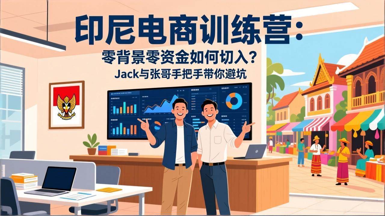 (17533期)印尼电商训练营:零背景零资金如何切入?Jack与张哥手把手带你避坑