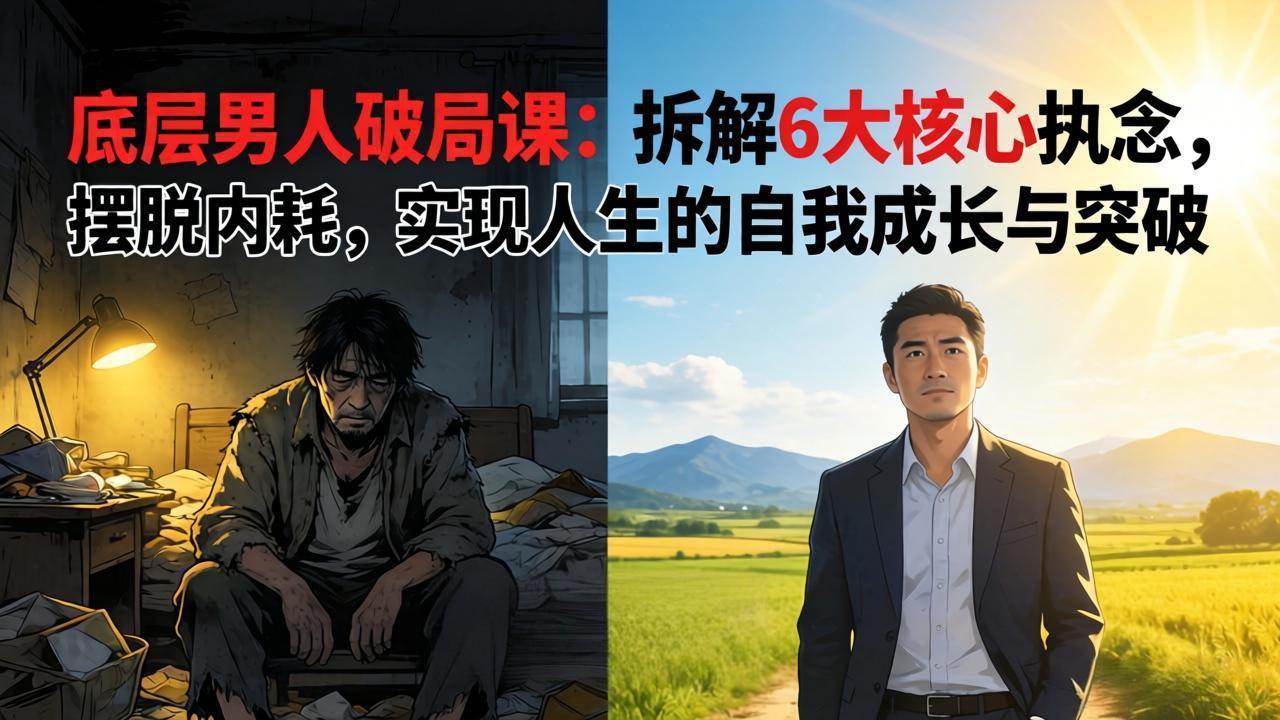 (17747期)付费文章:底层男人破局课:拆解 6 大核心执念,摆脱内耗,实现人生的自我成长与突破