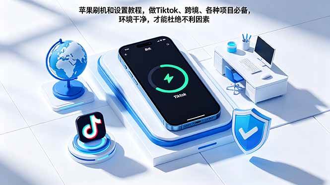 (18558期)苹果刷机和设置教程,做Tiktok、跨境、各种项目必备,环境干净,才能杜绝不利因素