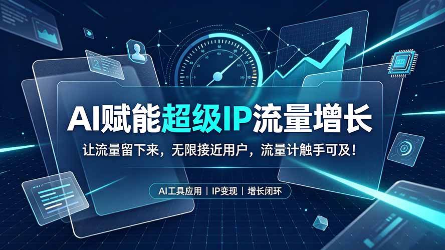 (19453期)AI赋能超级IP流量增长:让流量留下来,无限接近用户,流量计触手可及!