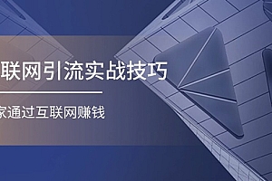 (11108期)互联网引流实操技巧(适合微商,吸引宝妈),宅家通过互联网赚钱(17节)