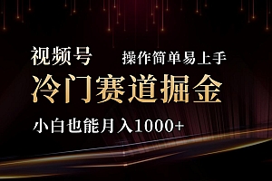 (11125期)2024视频号三国冷门赛道掘金,操作简单轻松上手,小白也能月入1000+