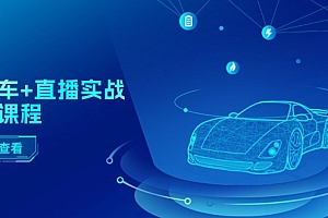 (11166期)二手车+直播实战运营课程:直播推荐/短视频推荐/千川投放/直播全流程