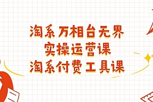 (11320期)淘系-万相台无界实操运营课:淘系 付费工具课(40节课)