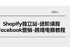 Shopify独立站进阶课程-Facebook营销跨境电商教程(25节)