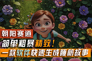 (11405期)利用一款软件5分钟一条爆款睡筋故事,简单粗暴精致!小白月入2w+