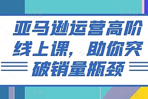 亚马逊运营高阶线上课,助你突破销量瓶颈