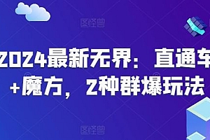 2024最新无界:直通车+魔方,2种群爆玩法