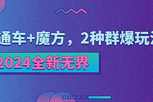 (11479期)2024全新无界:直通车+魔方,2种群爆玩法