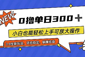 (11490期)全程0撸,单日300+,小白也能轻松上手可放大操作