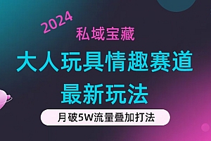 (11541期)私域宝藏:大人玩具情趣赛道合规新玩法,零投入,私域超高流量成单率高