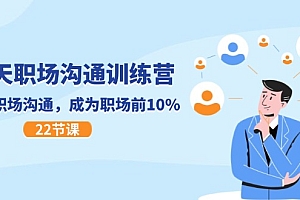 21天职场沟通特训营,搞定职场沟通,成为职场前10%(22节)