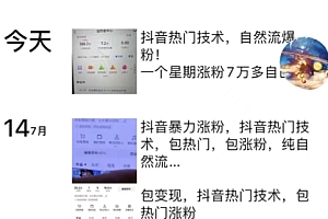 (11656期)抖音暴力起号涨粉卖号变现,纯搬运,收费998的抖音热门快速涨粉技术