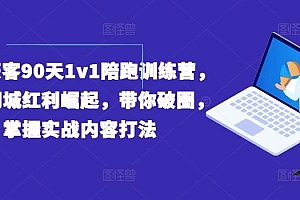 实体获客90天1v1陪跑训练营,实体同城红利崛起,带你破圈,掌握实战内容打法
