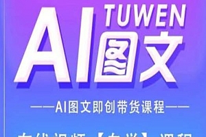 图文AI带货全流程操作,AI图文即创带货课程