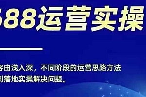 1688实操运营课,零基础学会1688实操运营,电商年入百万不是梦