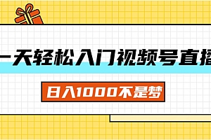 (11906期)一天入门视频号直播带货,日入1000不是梦