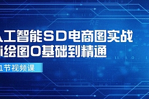人工智能SD电商图实战,ai绘图0基础到精通(41节视频课)