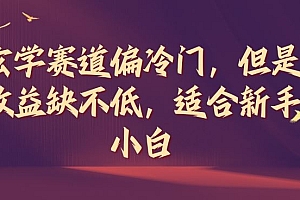 玄学赛道偏冷门,但是收益缺不低,适合新手小白【揭秘】