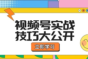视频号实战技巧大公开:选题拍摄、运营推广、直播带货一站式学习