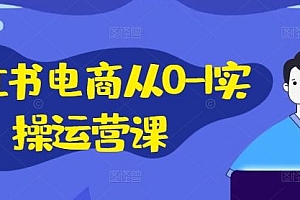 小红书电商从0-1实操运营课,小红书手机实操小红书/IP和私域课/小红书电商电脑实操板块等