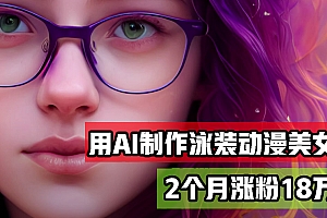 (12637期)用AI生成泳装美女跳舞短视频,2个月涨粉18万,多种变现月收益万元