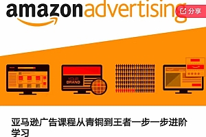 亚马逊广告课程,从青铜到王者一步一步进阶学习(更新9月)