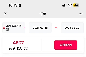 (12741期)一单38,一天到手7000+,小红书福利拉新,0门槛人人可做