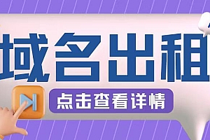 冷门项目,域名出租玩法,简单粗暴适合小白【揭秘】