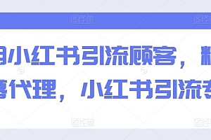 巧用小红书引流顾客,精准招募代理,小红书引流专辑