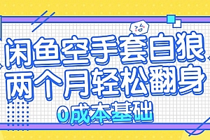 (13004期)闲鱼空手套白狼 0成本基础,简单易上手项目 两个月轻松翻身           …
