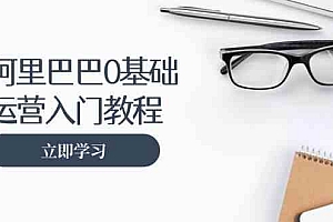 阿里巴巴运营零基础入门教程:涵盖开店、运营、推广,快速成为电商高手