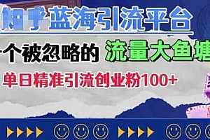 豆瓣蓝海引流平台,一个被忽略的流量大鱼塘,单日精准引流创业粉100+