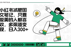 减肥图文笔记,只要爱美的人都喜欢,制作简单,小白也能如入300+