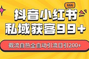 (13421期)某音,小红书,野路子引流玩法截流自热一体化日引200+精准粉 单日变现3…