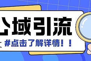 全公域平台,引流创业粉自热模版玩法,号称日引500+创业粉可矩阵操作