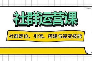 社群运营打卡计划:解锁社群定位、引流、搭建与裂变技能