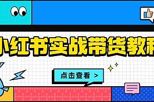 (13615期)小红书实战带货教程:从开店到选品、笔记制作、发货、售后等全方位指导