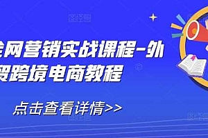外贸全网营销实战课程-外贸跨境电商教程