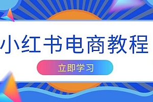 (13776期)小红书电商教程,掌握帐号定位与内容创作技巧,打造爆款,实现商业变现