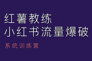 红薯教练-小红书内容运营课,小红书运营学习终点站
