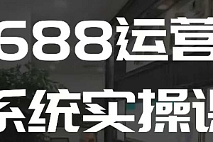1688高阶运营系统实操课,快速掌握1688店铺运营的核心玩法