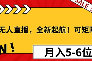 (13946期)淘宝无人直播,全新起航!可矩阵操作,月入5-6位数!