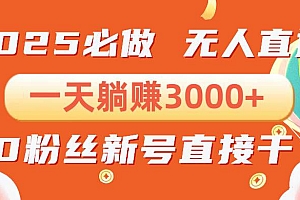 (13950期)抖音小雪花无人直播,一天躺赚3000+,0粉手机可搭建,不违规不限流,小…