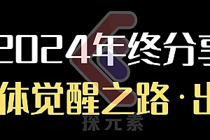 个人事业行动营,2024年终分享个体觉醒之路