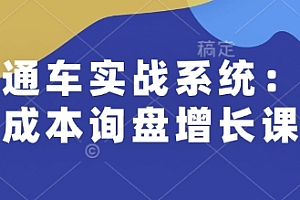 直通车实战系统:低成本询盘增长课,让个人通过技能实现升职加薪,让企业低成本获客,订单源源不断