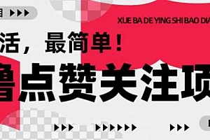 【0撸】最新点赞关注小项目,1毛起赚,1块起提